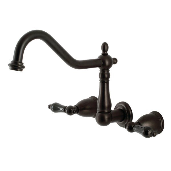 Kingston Brass KS1025PKL Wall Mount Roman Tub Faucet, Oil Rubbed Bronze KS1025PKL - main